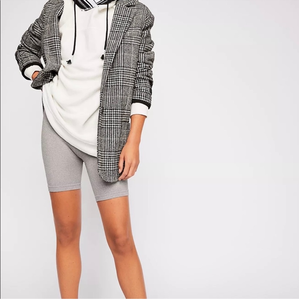Free People Seamless Rib Bike Short Heather Grey Size XS / S